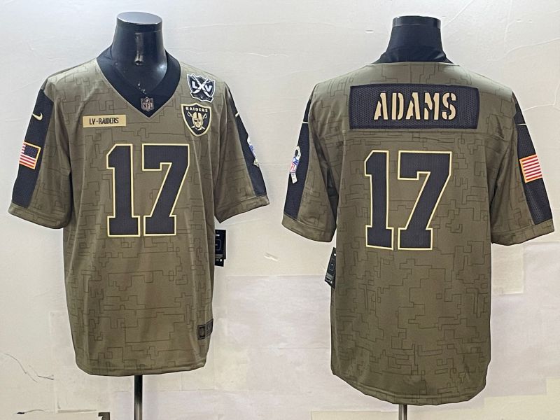 Men Oakland Raiders #17 Adams Green Nike 2025 Salute to Service Limited NFL Jersey style 4->los angeles rams->NFL Jersey
